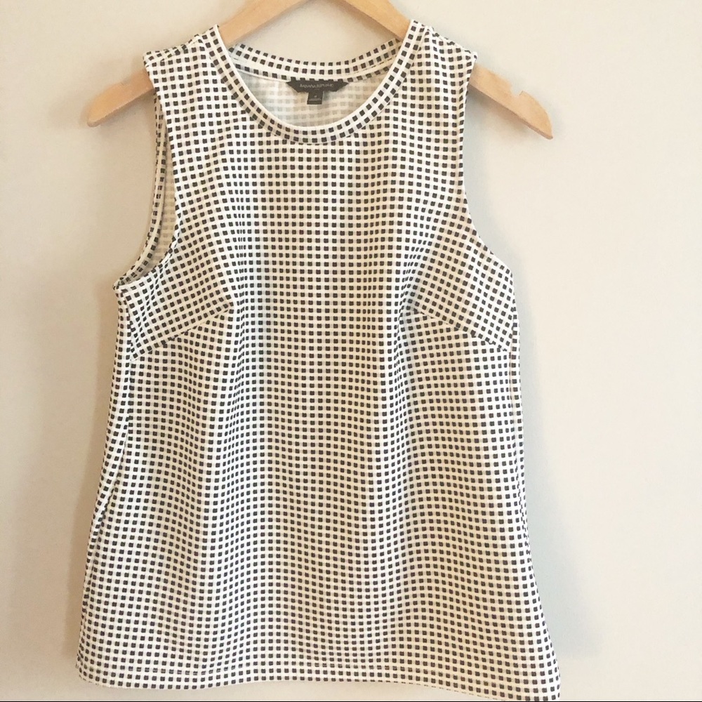Banana Republic | Black and White Plaid Shell - S